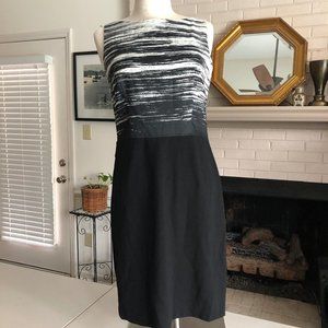 Black & White Sheath Dress Ann Taylor
